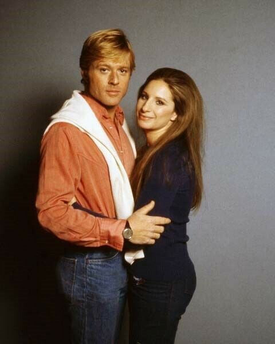 Photo Vintage 1973 - Barbara Streisand Et Robert Redford Aux Studios Paramount, Occasion