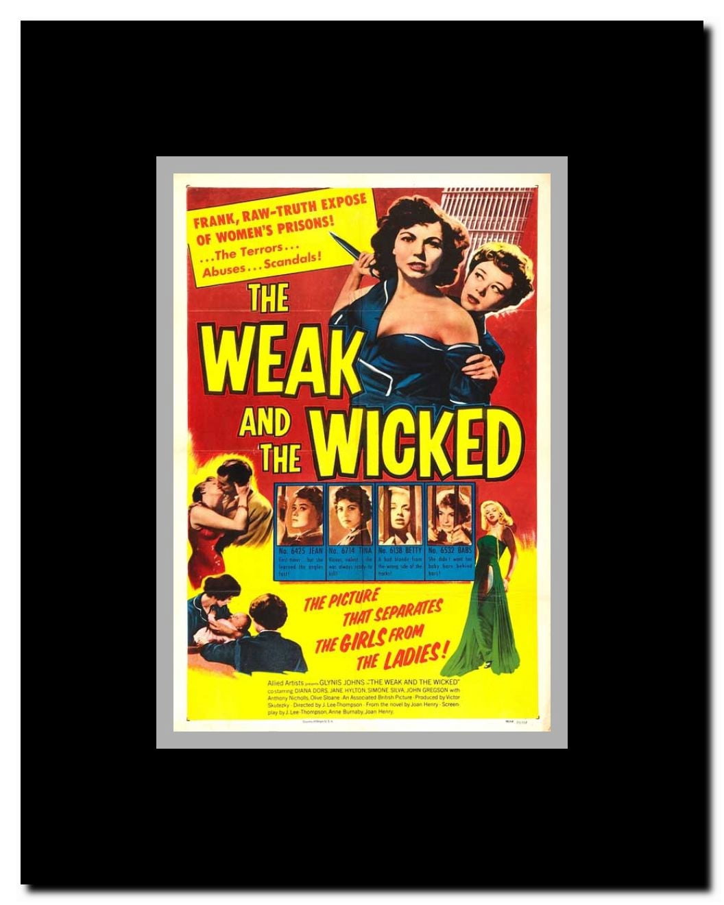 The Weak and the Wicked Framed Movie Poster