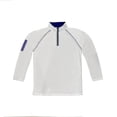 thumbnail image 1 of The Weather Apparel 58043-058-LG Men Solid Activewear Long Sleeve Jersey, White & True Navy - Large, 1 of 3