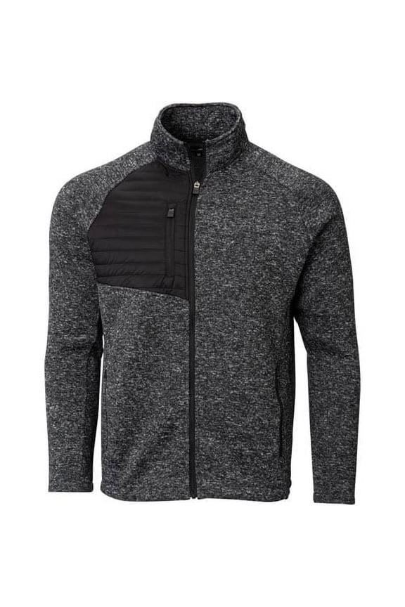 The Weather Company Golf Full Zip Knit Jacket Black Small Black Small