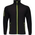 thumbnail image 1 of The Weather Company Golf Full Zip Quilted Jacket Black/Lime Green Large Black/Lime Green Large, 1 of 3