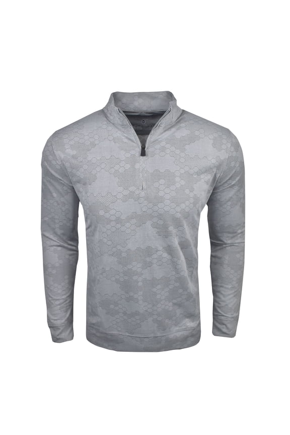 The Weather Company Golf Honeycomb 1/4 Zip Jacket Gray XXL