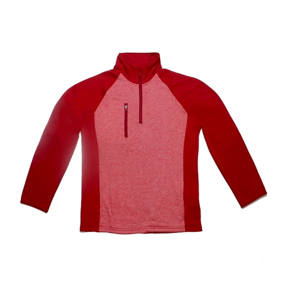 The Weather Company Golf Polyflex Melange Front Pullover Red/Red Heather\ Small