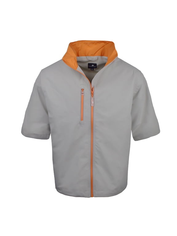 The Weather Company Golf Short Sleeve Jacket Sand/Orange Small