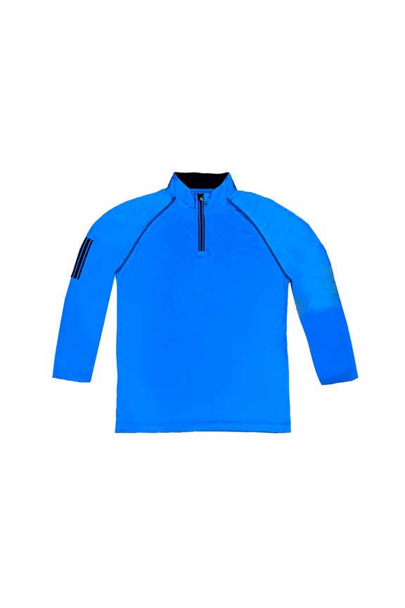 The Weather Company Golf Solid Activewear Long Sleeve Jersey Azure Blue/Black Small