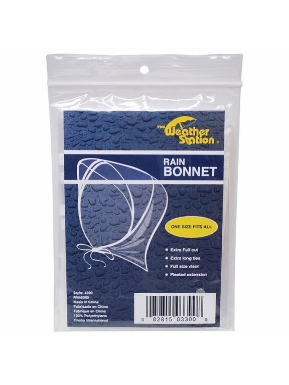 Clear Rain Bonnet (Pack of 12)