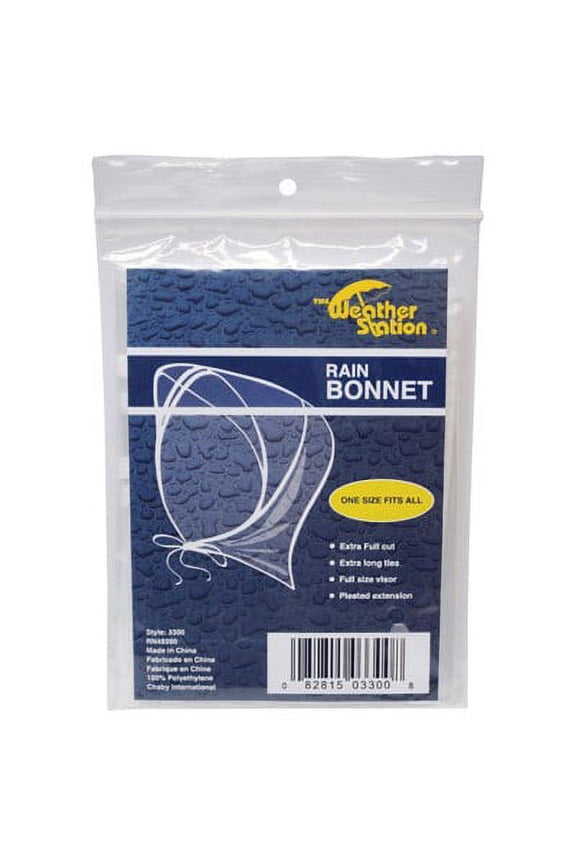 Clear Rain Bonnet (Pack of 20)