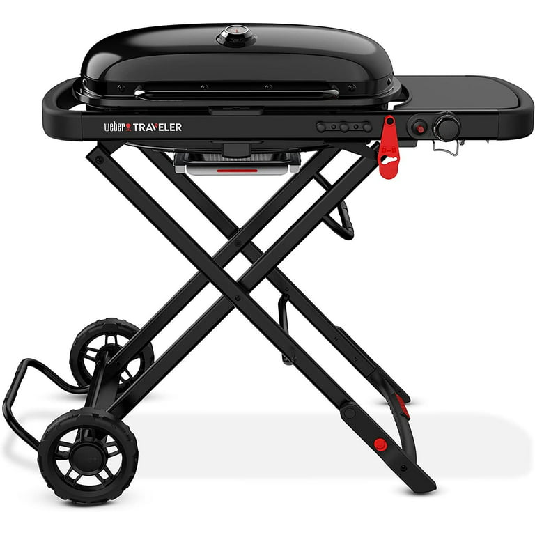 The Weber Traveler Portable Gas Grill, Stealth Edition 