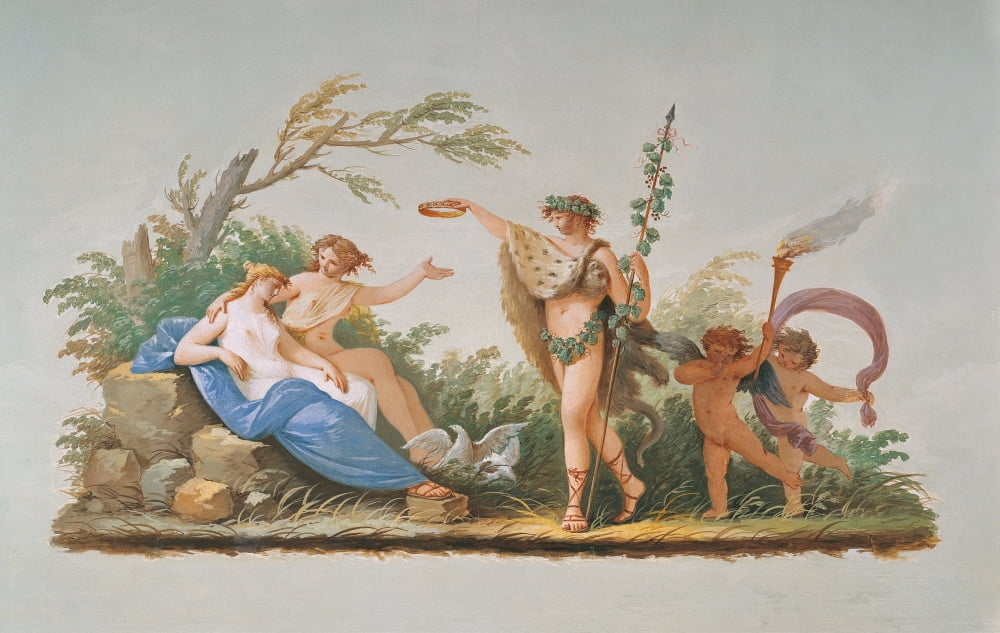The Wedding Of Bacchus Or Dyonisus And Arianna Canvas Art - (24 x 18)