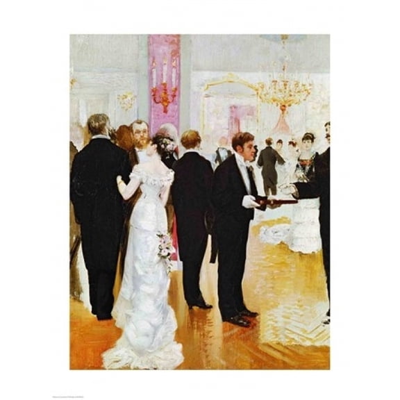 The Wedding Reception Poster Print by Jean Beraud