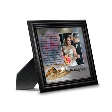 The Wedding Ring, Gift for Bride and Groom, Wedding Gift Picture Frame, 6418B