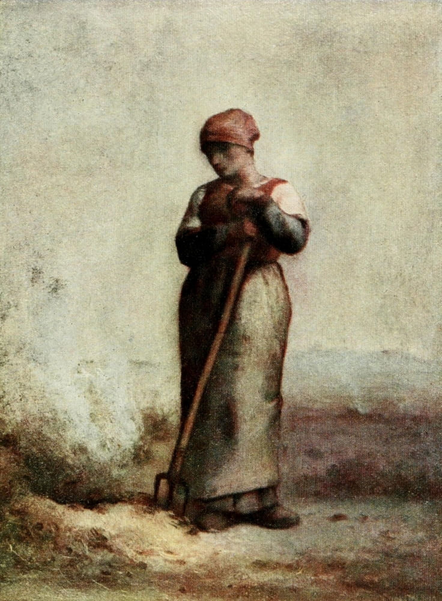 The Weed-burner Millet 1910 Canvas Art - Jean-FranÔø?ois Millet (18 x 24)