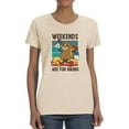 thumbnail image 1 of The Weekends Are For Hiking T-Shirt Women -Smartprints Designs, Female XX-Large, 1 of 4