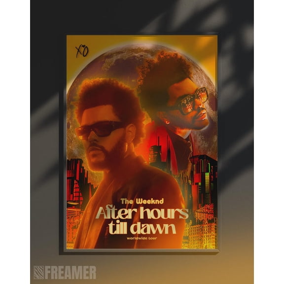 The Weeknd R&B Music Poster Pop Star Wall Decor Gift, Size 24x36 Unframed Poster