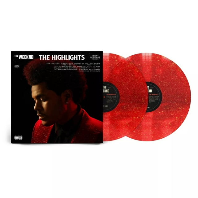 The Weeknd The Highlights Exclusive Red Sparkle Color Vinyl 2x LP Record