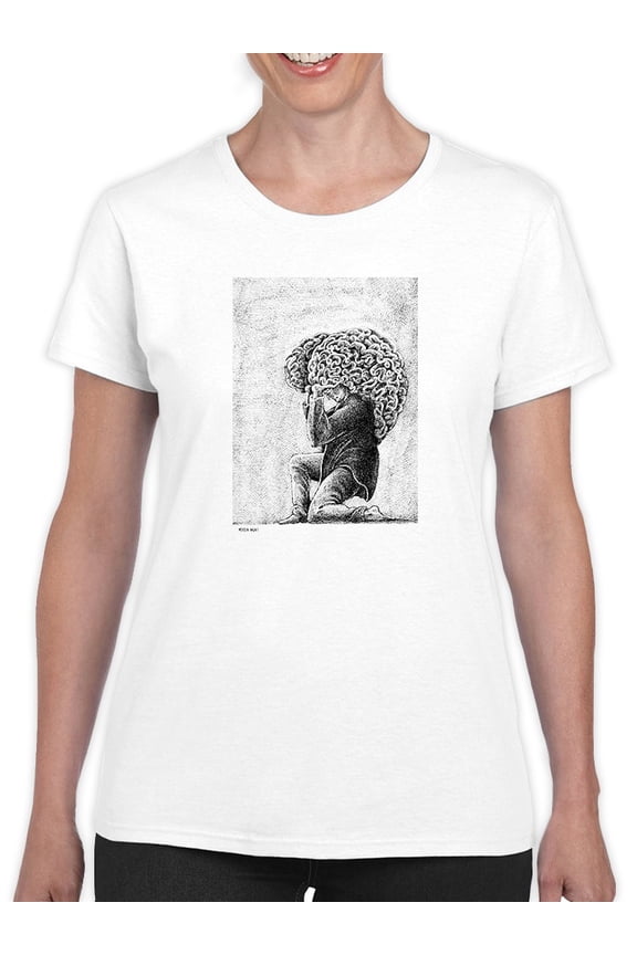 The Weigh Of Intelligence T-Shirt Women -Mohsen Najafi Designs, Female Large