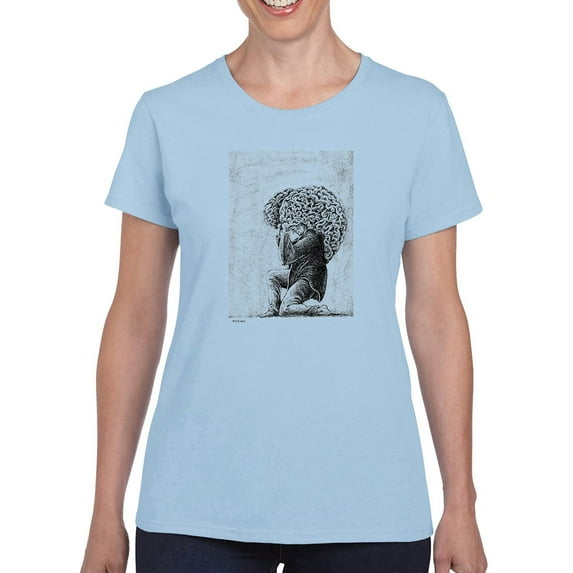 The Weigh Of Intelligence T-Shirt Women -Mohsen Najafi Designs, Female Medium