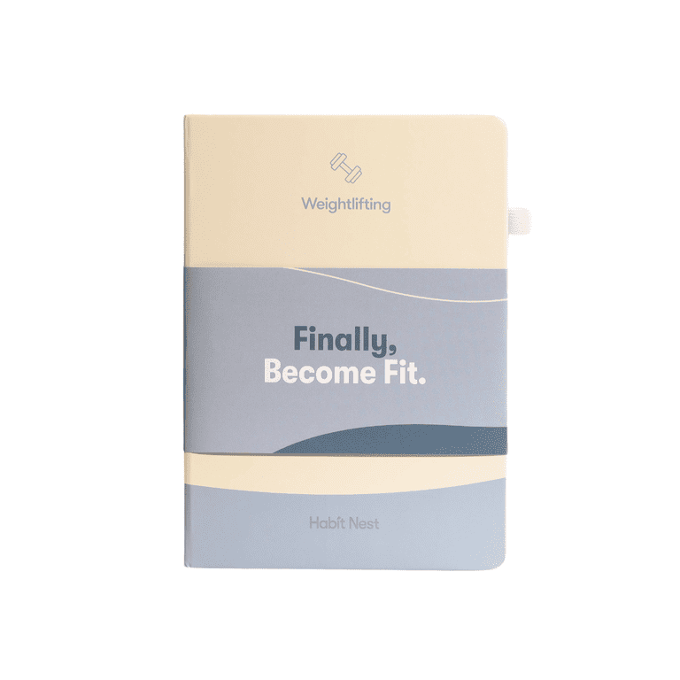 The Weightlifting Gym Buddy Journal by Habit Nest. Pocket Personal Trainer