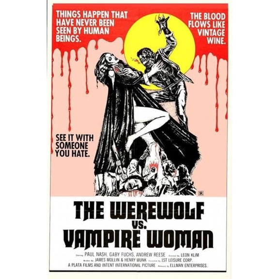 The Werewolf Versus Vampire Women Movie Poster Print (27 x 40)