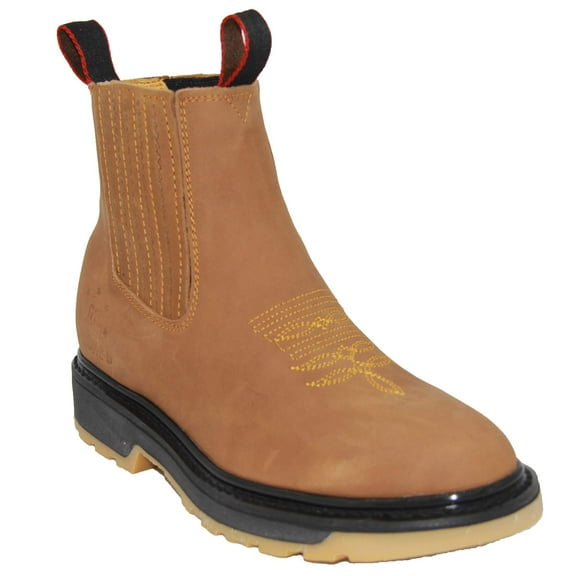 The Western Shops Leather Short Ankle Soft Toe Work Boot