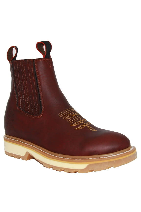 Leather Short Ankle Soft Toe Work Boot