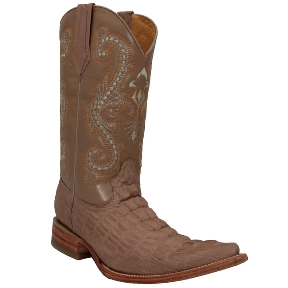 The Western Shops Men’s Crocodile Alligator Print, Pointed Toe Cowboy Boot
