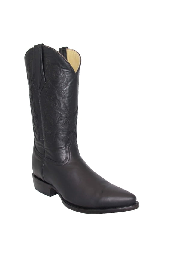 Men’s Genuine Leather J Toe Western Cowboy Boot