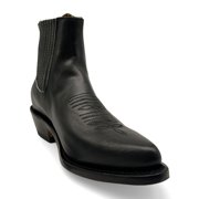 The Western Shops Mens Genuine Leather Short Ankle Cowboy, Charro Botin