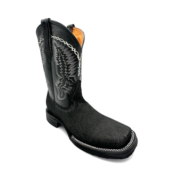 The Western Shops Men’s Leather Cow Hair Western Cowboy Boots