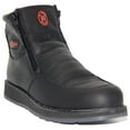 thumbnail image 1 of The Western Shops Men's Leather Double Zipper Moc Toe Slip-Resistant Soft Toe Work Boot, 1 of 5