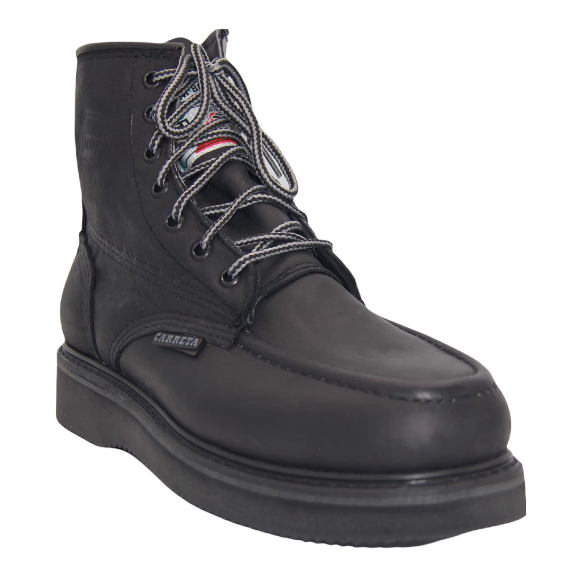 The Western Shops Men s Leather Lace Up Moc Toe Soft Toe Work Boot Walmart
