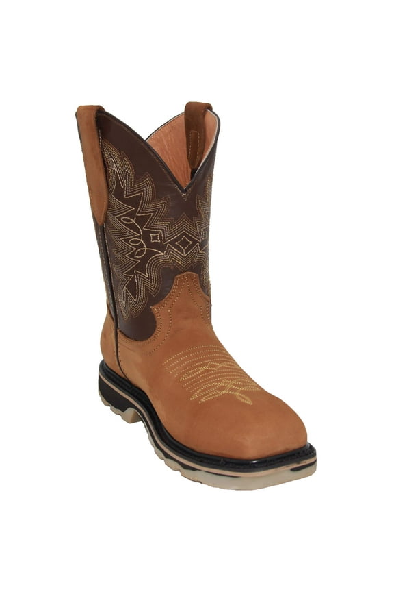 Men's Leather Square Toe/ Steel Toe Work Boot