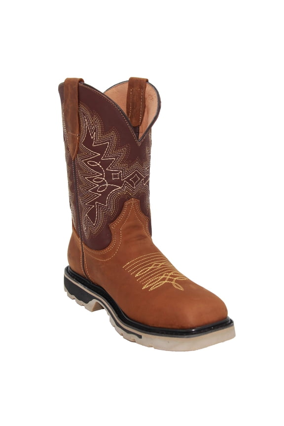 Men's Leather Square Toe/ Steel Toe Work Boot