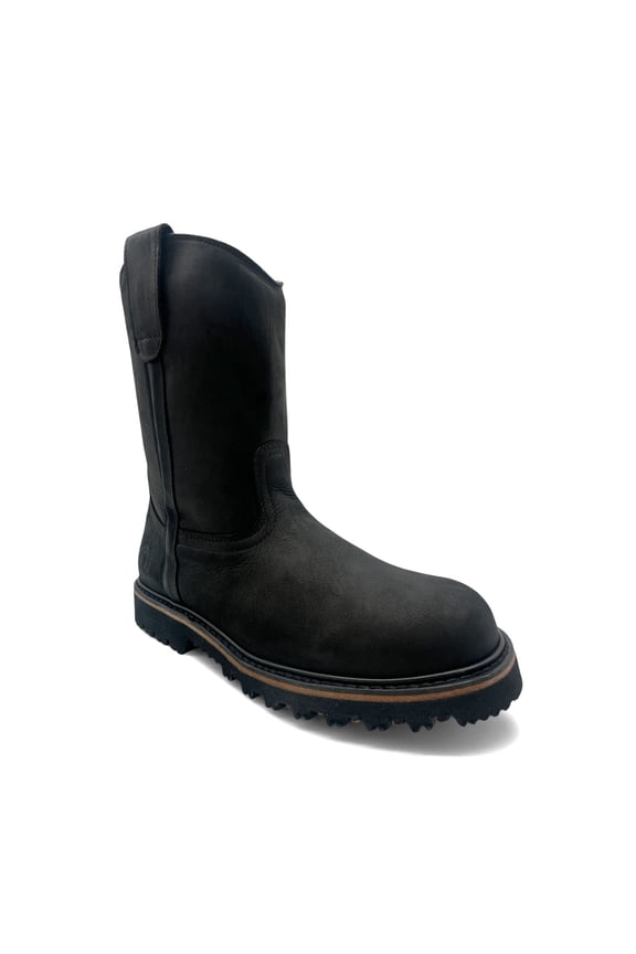 Men's Pull on Leather Heavy Duty Work Boot