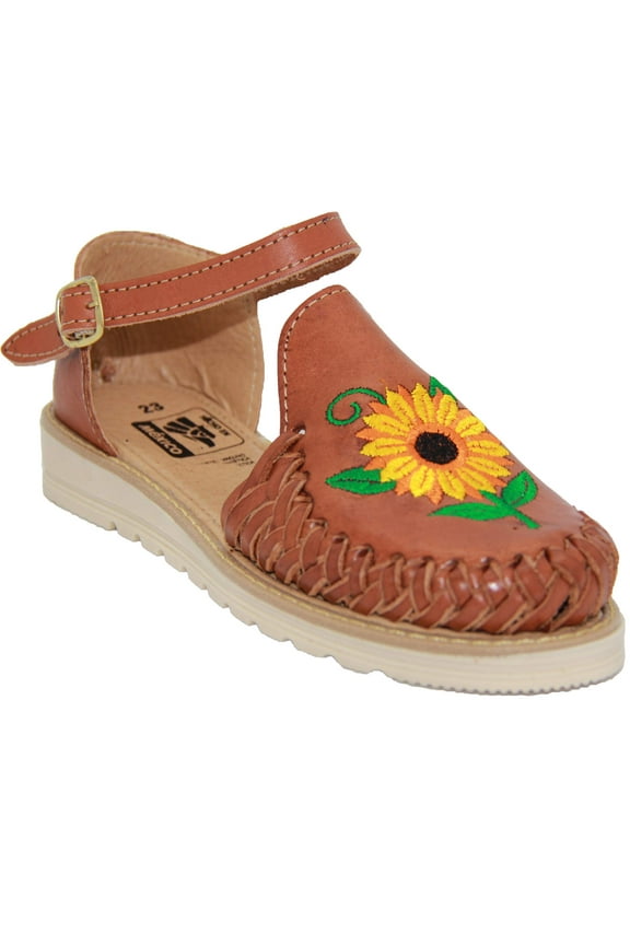 Mexican Leather Women’s Huarache Sunflower Sandals