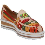 The Western Shops Women s Leather Platform Wedge Sandal, Mexican Womens Huarache Sandal