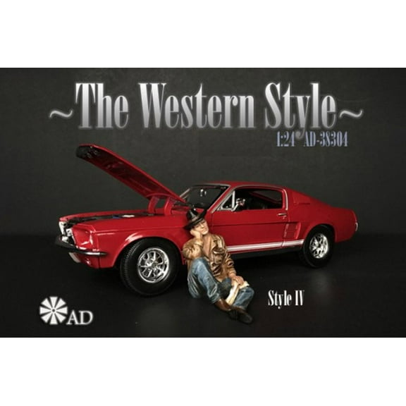 The Western Style IV, Blue and Brown - American Diorama 38304 - 1/24 scale Figurine - Diorama Accessory