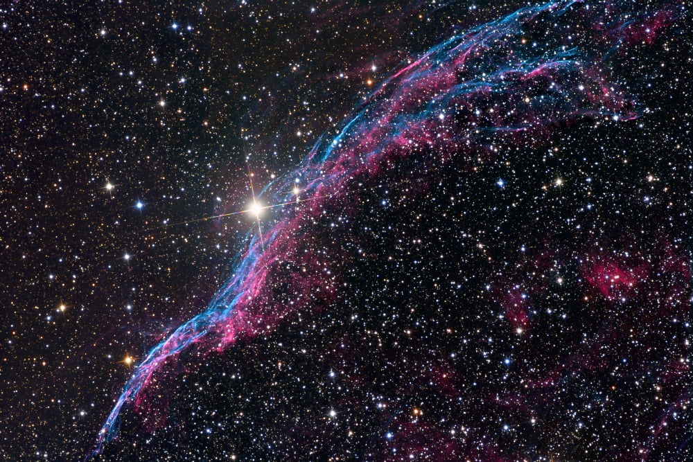 The Western Veil Nebula Canvas Art - Roth RitterStocktrek Images (35 x 23)