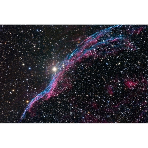 The Western Veil Nebula Poster Print