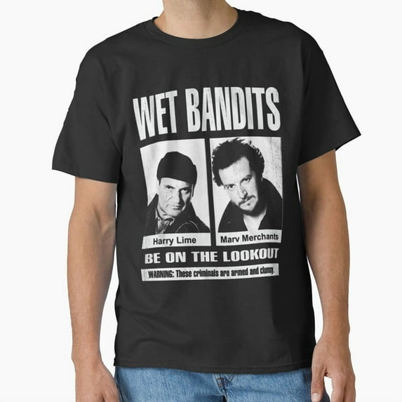 The Wet Bandits Funny Home Alone Christmas Holiday Movie Fan - Eco-friendly InkPerfect for Any Occasion G11100 Unisex T-Shirt, Up to Size 5XL