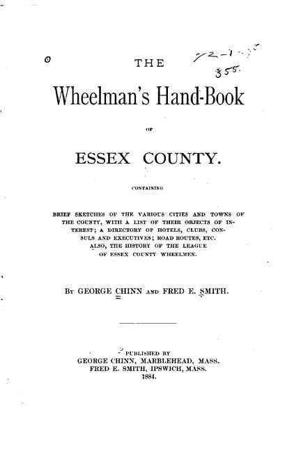 The Wheelman's Hand-book of Essex County, (Paperback)