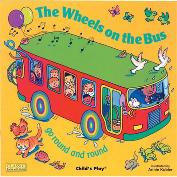 Pre-Owned The Wheels on the Bus, by Annie-Kubler, Board Book, Children's Books, English