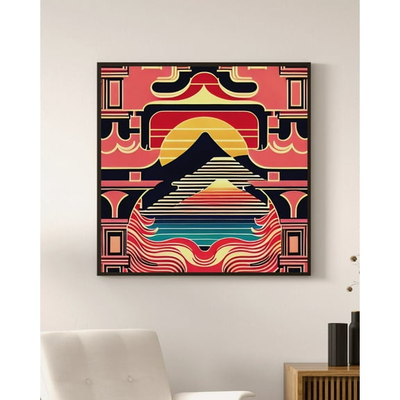 The Whirlpools of Awa - Japanese Art Deco Style Canvas Wall Art