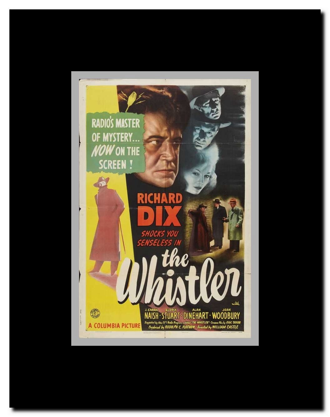 The Whistler Framed Movie Poster