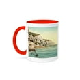 thumbnail image 1 of The White Cliffs Of Dover- England- Vintage Photograph, 15oz Two-Tone Red Mug, 1 of 7