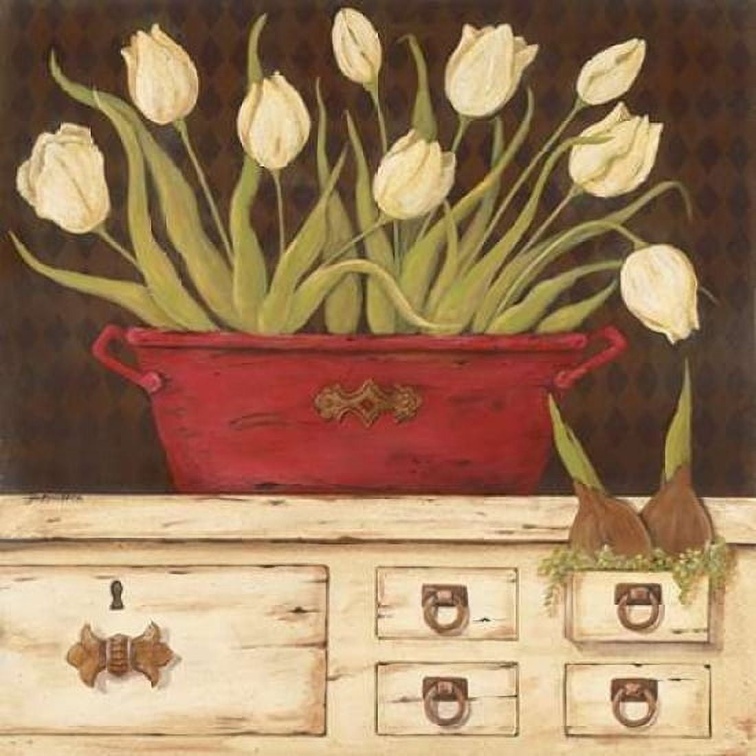 The White Cupboard Canvas Art - Jo Moulton (24 x 24)