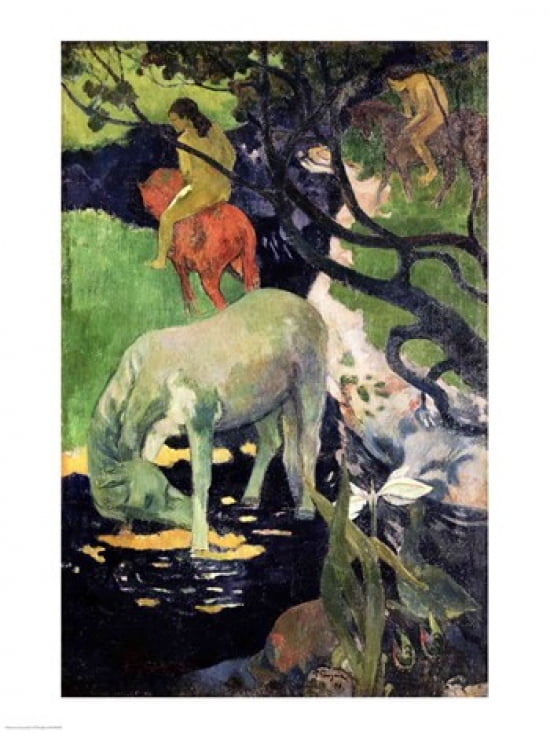 The White Horse 1898 Canvas Art - Paul Gauguin (18 x 24)