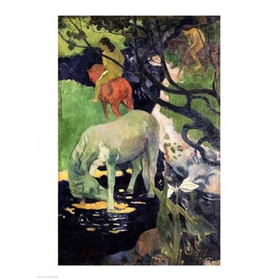 The White Horse 1898 Poster Print by Paul Gauguin - 24 x 36 in. - Large