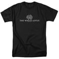 thumbnail image 1 of The White Lotus Logo Darks Unisex Adult T Shirt, Black, Large, 1 of 6