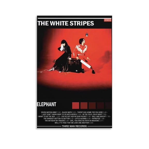 The White Stripes - Elephant Canvas Poster Wall Art Decor Print Picture Paintings for Living Room Bedroom Decoration